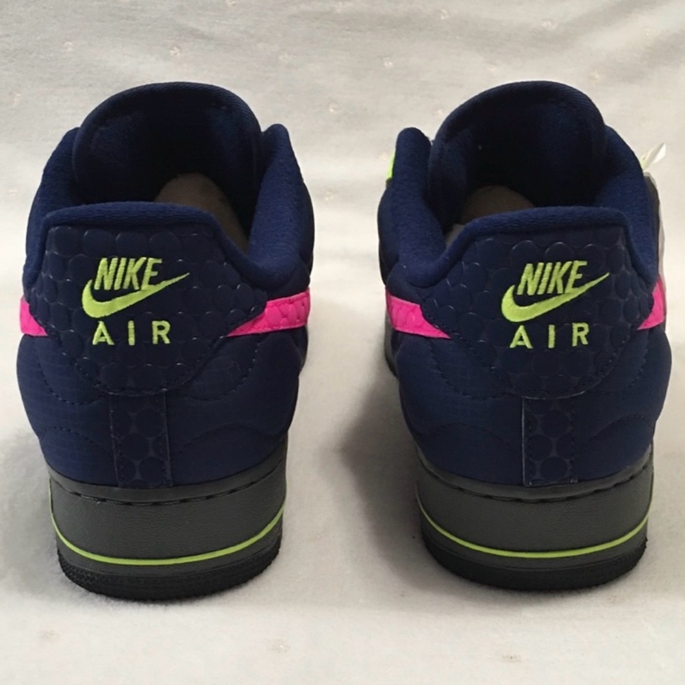 Nike Air Force1 Low Custom 3M Thinsulate B200 Series Neon Pink Volt Black Size12 - Picture 3 of 15